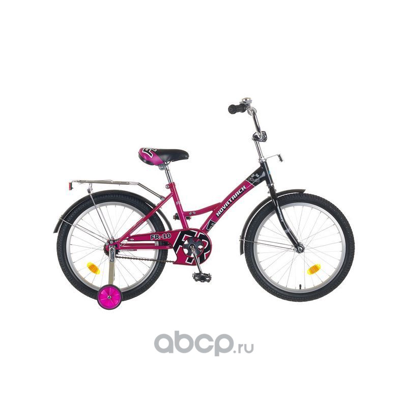 NOVATRACK FR-10 20 Велосипед детский 20 рама сталь фиолетовый с боковыми колесами 203FR10VL5