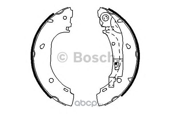 Bosch 0986487701 Колодки тормозные барабанные