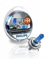 Philips 12342DVS2 Лампа 12V H4 60/55W Diamond Vision 2 шт. DUOBOX