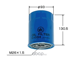 VIC C034 Фильтр масляный