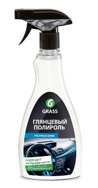 GraSS 340340 GRASS Полироль для кожи и пластика """"Polyrol Shine"""" глянцевая 500мл. () /15
