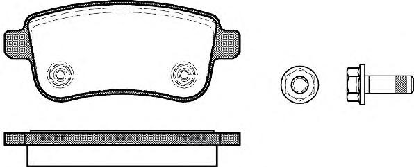 Remsa 138700 Комплект тормозных колодок, дисковый тормоз
