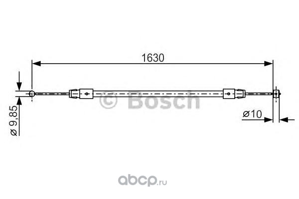Bosch 1987482187 Трос, стояночная тормозная система