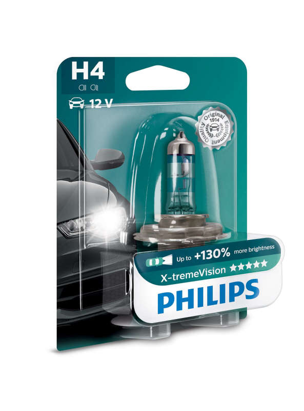 Philips 12342XVB1 Лампа H4 12342 XV 12V 60/55W P43T-38        B1