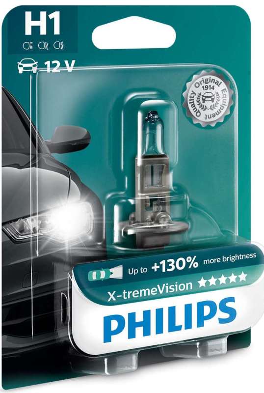 Philips 12258XVB1 Лампа H1 12258 XV+ 12V 55W P14,5S           B1