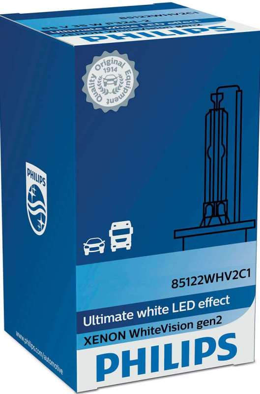 Philips 85415WHV2C1 Лампа ксеноновая D1S WhiteVision gen2 1 шт. +120%