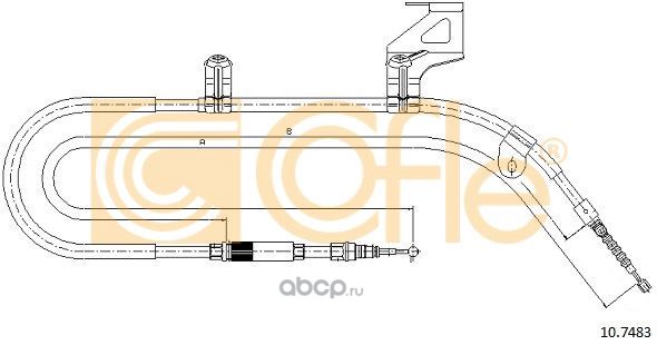 Cofle 107483 Трос, стояночная тормозная система