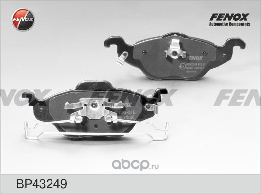 FENOX BP43249 Колодки передние OPEL Astra F/G all -ABS