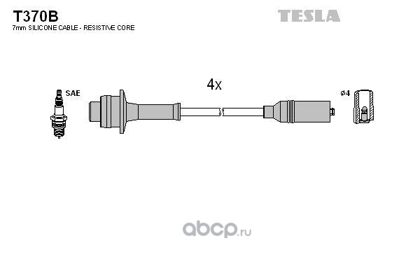 TESLA T370B Комплект проводов зажигания