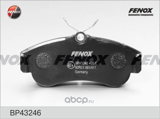 FENOX BP43246 Колодки тормозные передние