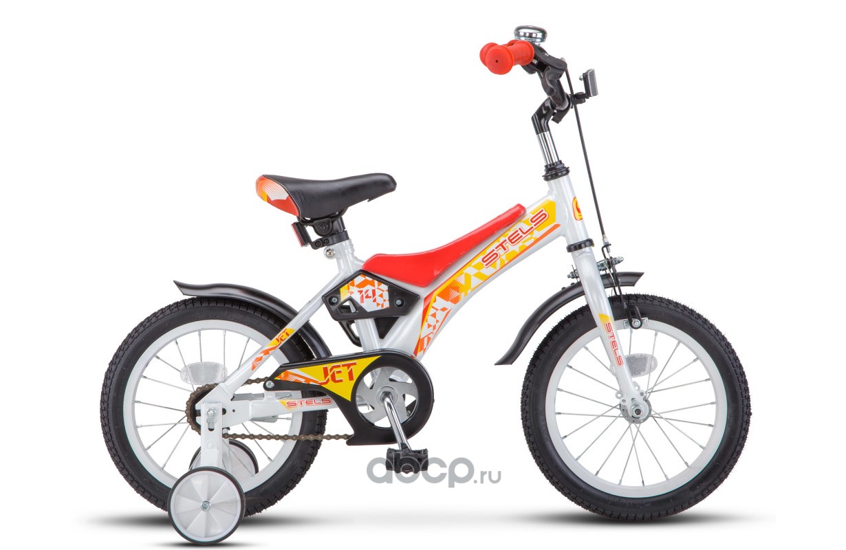 Велосипед 14 детский STELS Jet (2018) количество скоростей 1 рама сталь 8,5 белыйкрасный LU072119