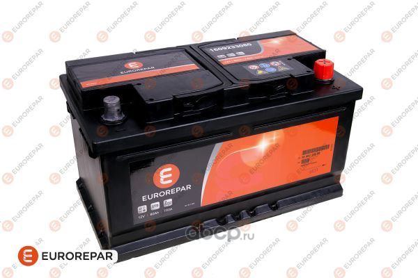 EUROREPAR 1609233080 Батарея аккумуляторная LB4 80AH/740A, Д/Ш/В 315/175/175, B13, -/+