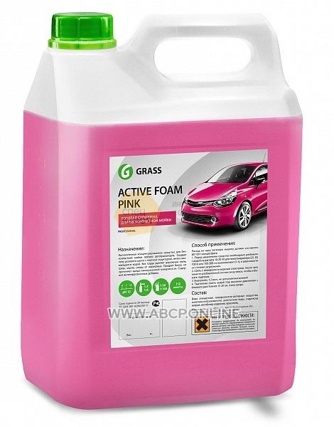 Grass автошампунь active foam pink 6 кг