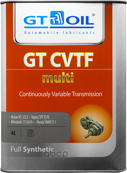 GT OIL 8809059408667 Масло трансм. синтетика вариатор,   4л