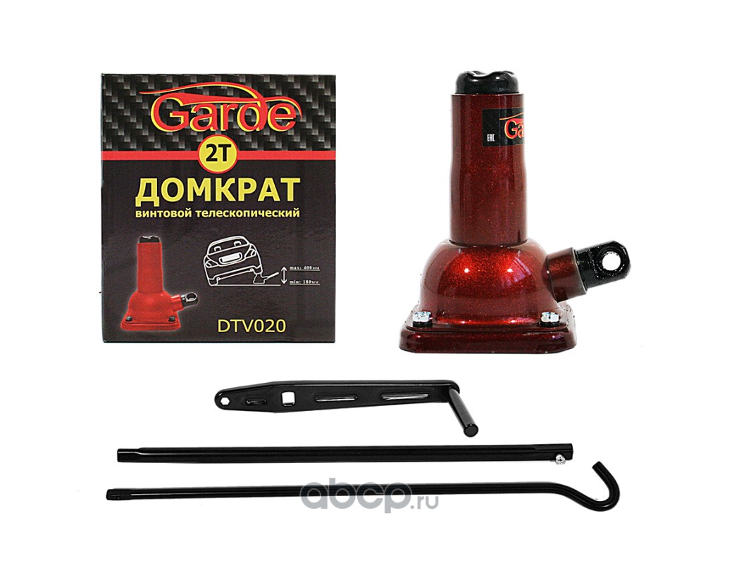 Garde DTV020 Домкрат винтовой 2т Garde телескопический 180-390mm