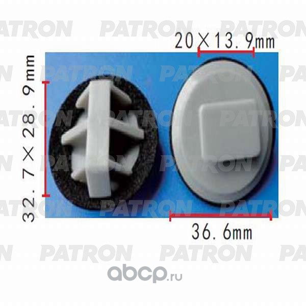 PATRON P370470 Клипса пластмассовая