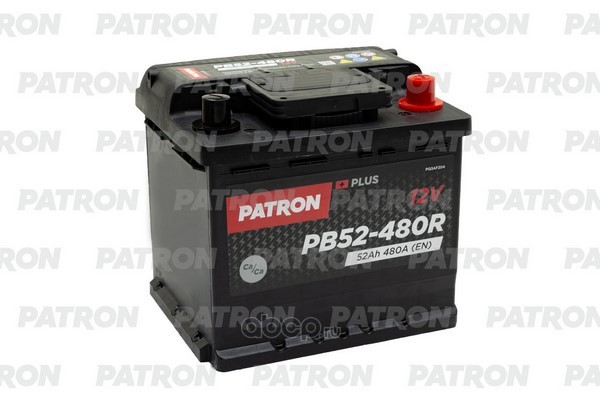 Батарея аккумуляторная 52Ач 480А 12В обратная поляр. стандартные (Европа) клеммы PB52480R