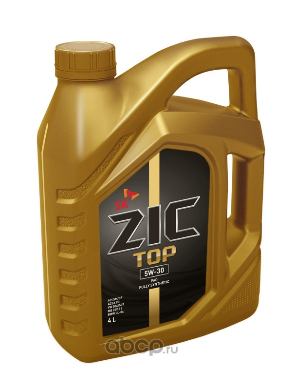 Zic 162612 Масло моторное ZIC LS 5W-30 TOP синтетическое (ПАО) 4 л