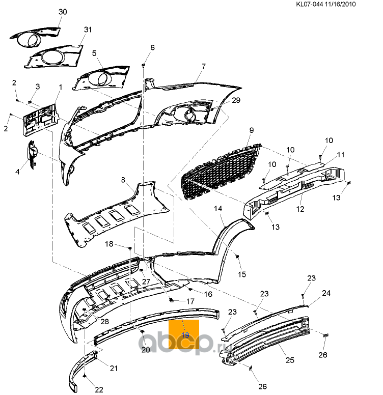 Накладка двери задка, Chevrolet (Шевроле)-Каптива Chevrolet (Шевроле) Chevrolet 