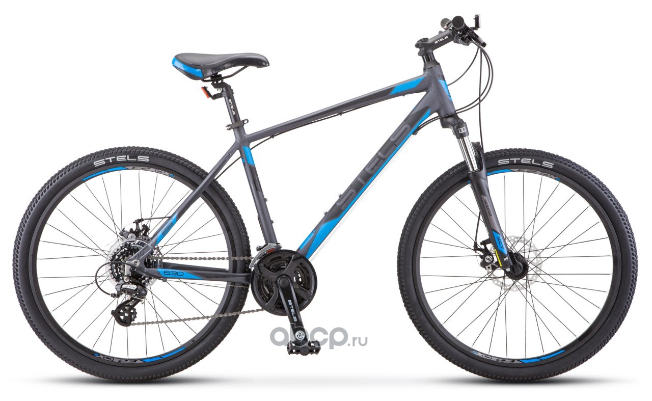 Stels LU080776 Велосипед 26 горный STELS Navigator 630 MD (2020) количество скоростей 24 рама сталь 20 синий