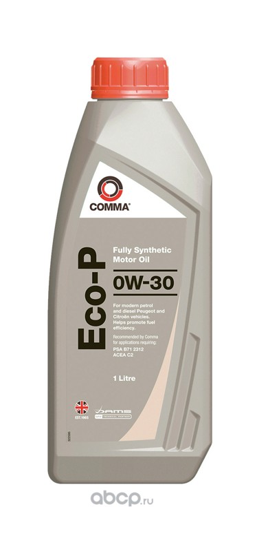 COMMA ECOP1L Масло моторное 0W30 COMMA 1л синтетика ECO-Р