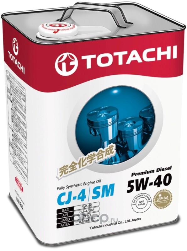 TOTACHI 4562374690752 Масло моторное TOTACHI Premium Diesel 5W-40 синтетика 6 л.