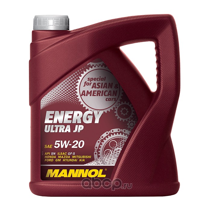 MANNOL 4001 Моторное масло синтетика 5W-20 4л.