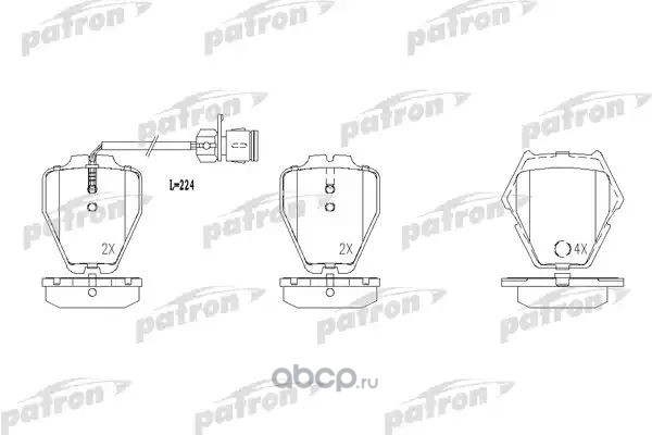 PATRON PBP1710 Колодки тормозные дисковые