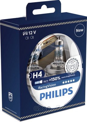 Philips 12342RVS2 Лампа H4 12342 RV 12V 60/55W P43T-38        S2
