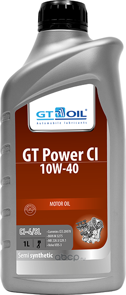 GT OIL 8809059407851 Масло моторное полусинтетика 10W-40 1 л.