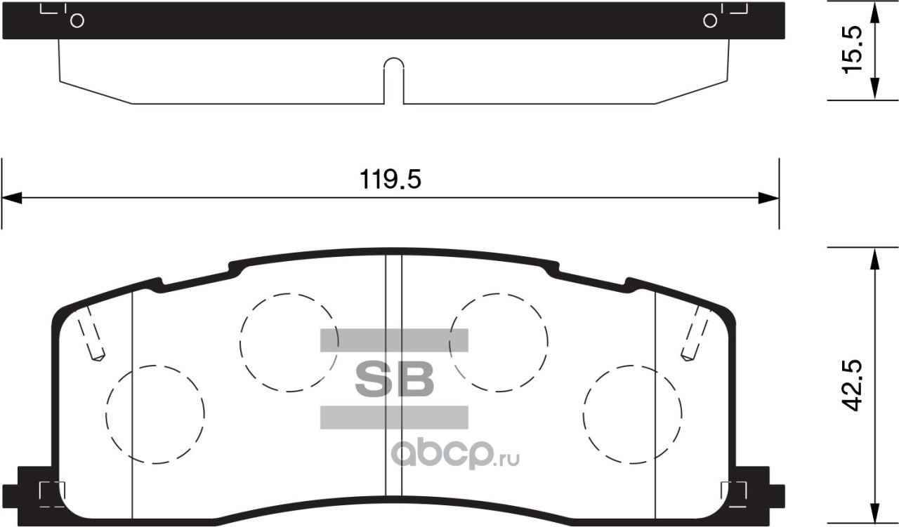 купить цена сколько стоит SP2036_колодки дисковые задние! Toyota Previa  2.4i & 4WD 90-00 Sangsin brake SP2036