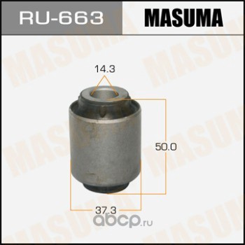 Masuma RU663 Сайлентблок MASUMA  X-TRAILT31, QASHQAI J10E rear