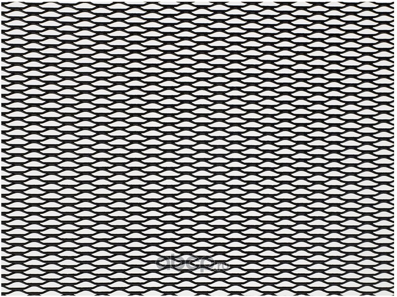 DOLLEX DKS021 Облицовка радиатора (сетка декоративная) алюминий, 100 х 30 см, черная, ячейки 15мм х 4,5мм