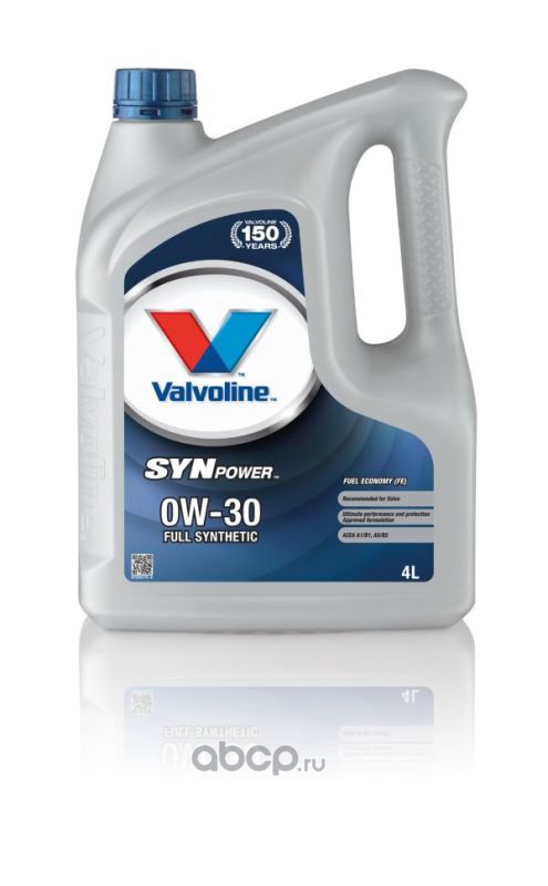 Valvoline 872564 Моторное масло SYNPOWER FE 0W30 4 L SW