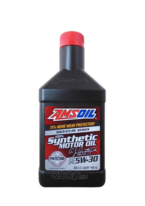 AMSOIL ASLQT Моторное масло AMSOIL Signature Series Synthetic Motor Oil SAE 5W-30 (0,946л)