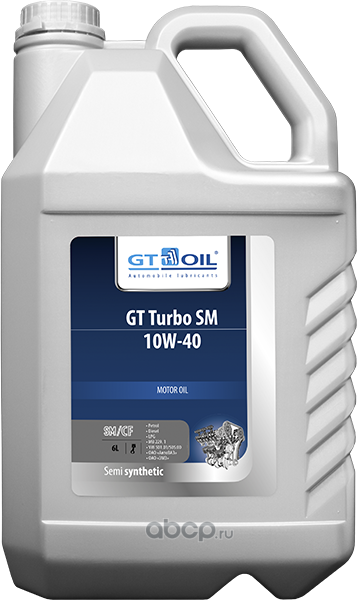 GT OIL 8809059407745 Масло моторное полусинтетика 10W-40 6 л.