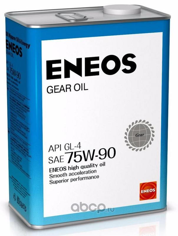 ENEOS 8809478942513 Масло трансмиссионное Gear GL-4 75W90 синтетическое 4 л