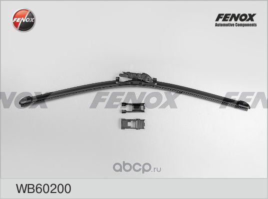 FENOX WB60200 Щетка стеклоочистителя 600 мм бескаркасная 1 шт Multi Adapter X5