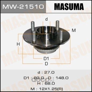 Masuma MW21510 Ступичный узел