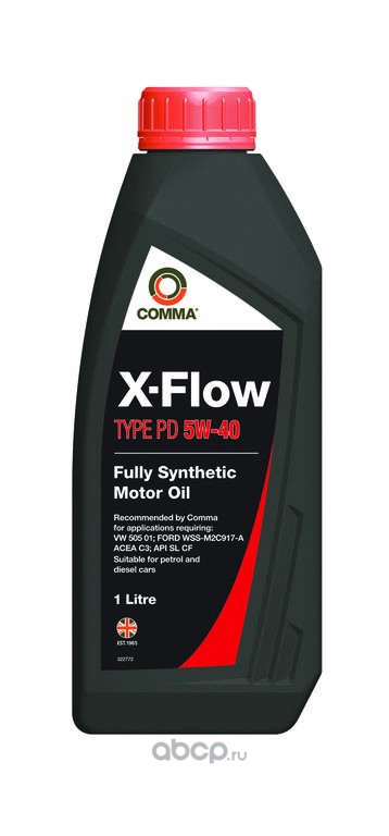 COMMA XFPD1L Масло моторное синтетика 5W-40 1 л.