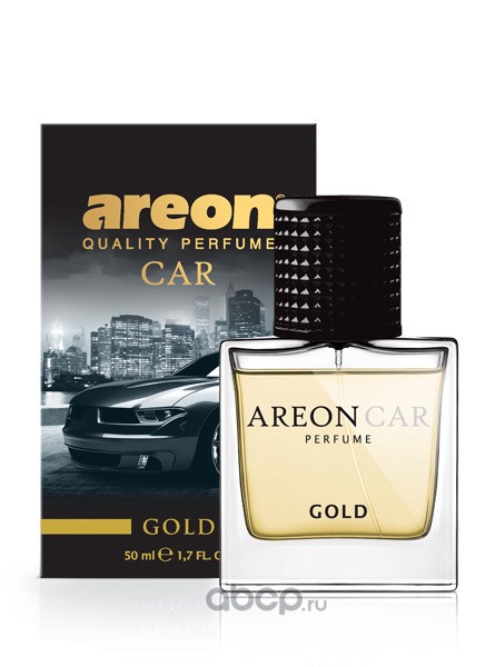AREON MCP04 Ароматизатор  PERFUME 50 ML "GLASS" Золото Gold