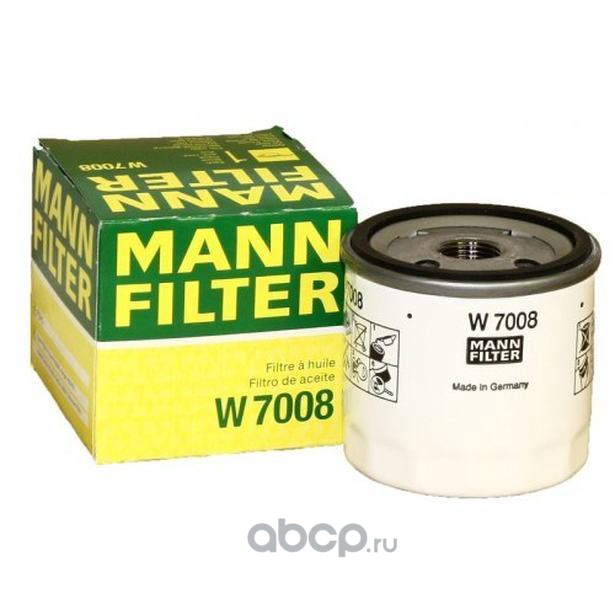 MANN-FILTER W7008 Фильтр масляный