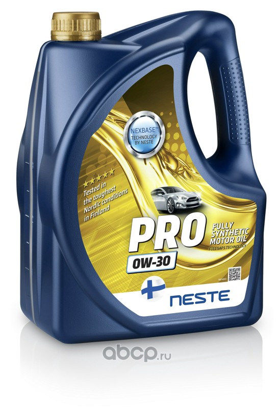 NESTE 116745 Масло моторное NESTE Pro 0W-30  синтетика 0W-30 4 л.