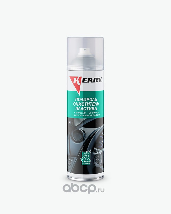Пенный полироль KERRY – очиститель пластика салона с матовым эффектом. Запах ваниль KR9058