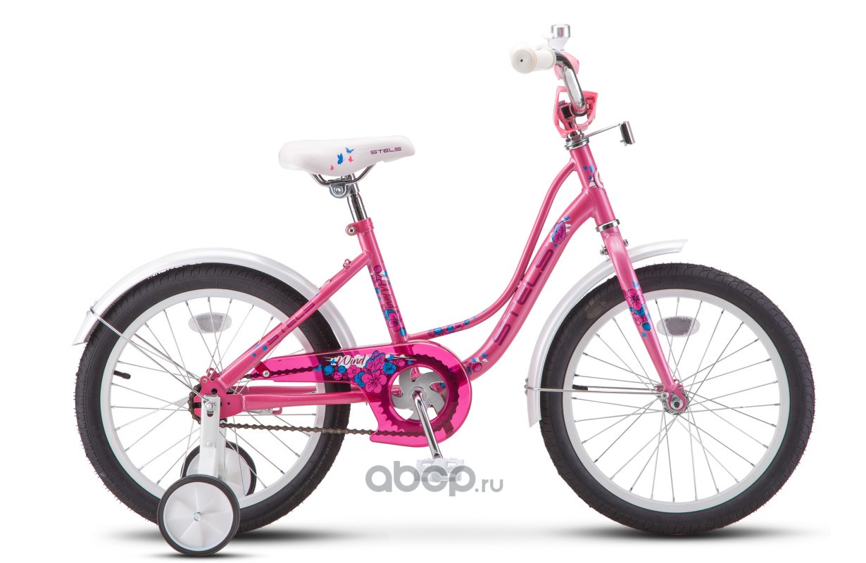 Stels LU081202 Велосипед 18 детский Wind (2019) количество скоростей 1 рама сталь 12 розовый