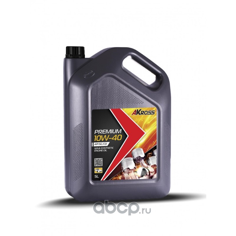 AKross AKS0008MOS Моторное масло AKross 10W-40 Premium SG/CD 5 л (бензин)