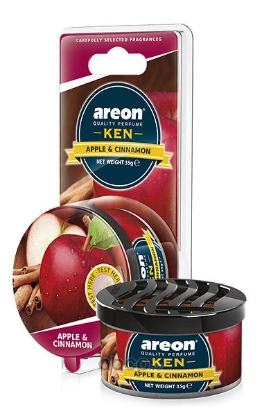 AREON AKB08 Ароматизатор  KEN BLISTER Яблоко и корица Apple & Spice