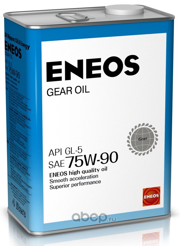 ENEOS OIL1370 Масло МКПП полусинтетика 75W-90 GL-5 4л.