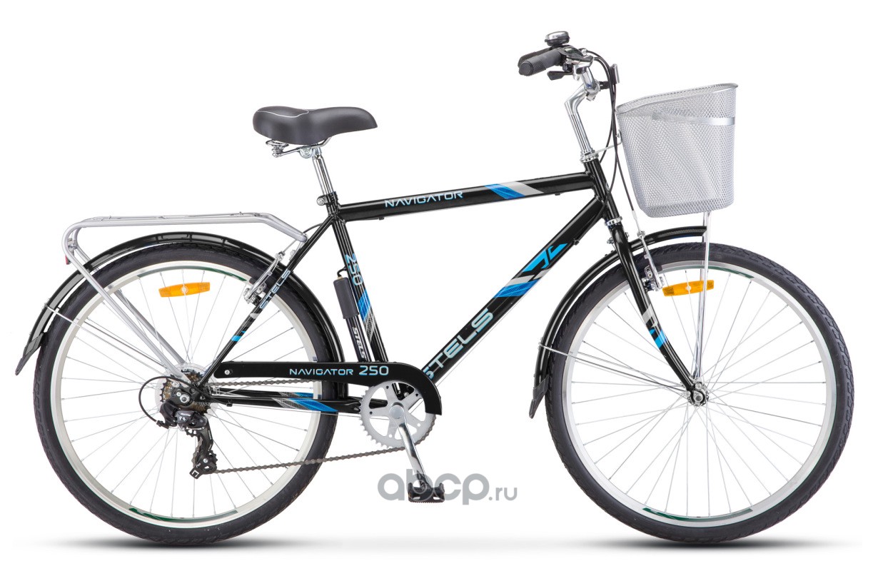 Stels LU074634 Велосипед 26 дорожный STELS Navigator 250 Gent (2019) количество скоростей 3 рама сталь 19 серый