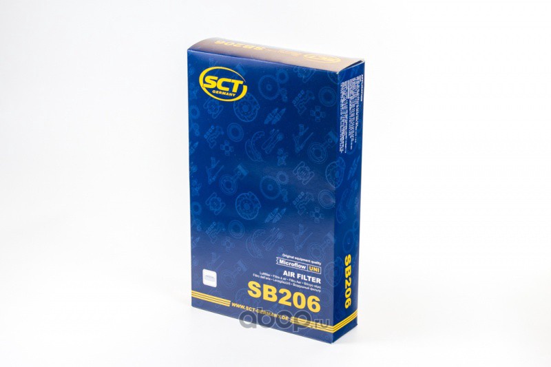 SCT SB206 Воздушный фильтр AUDI 80/100/A6/VW G2/PASSAT 1.6/2.8 -00